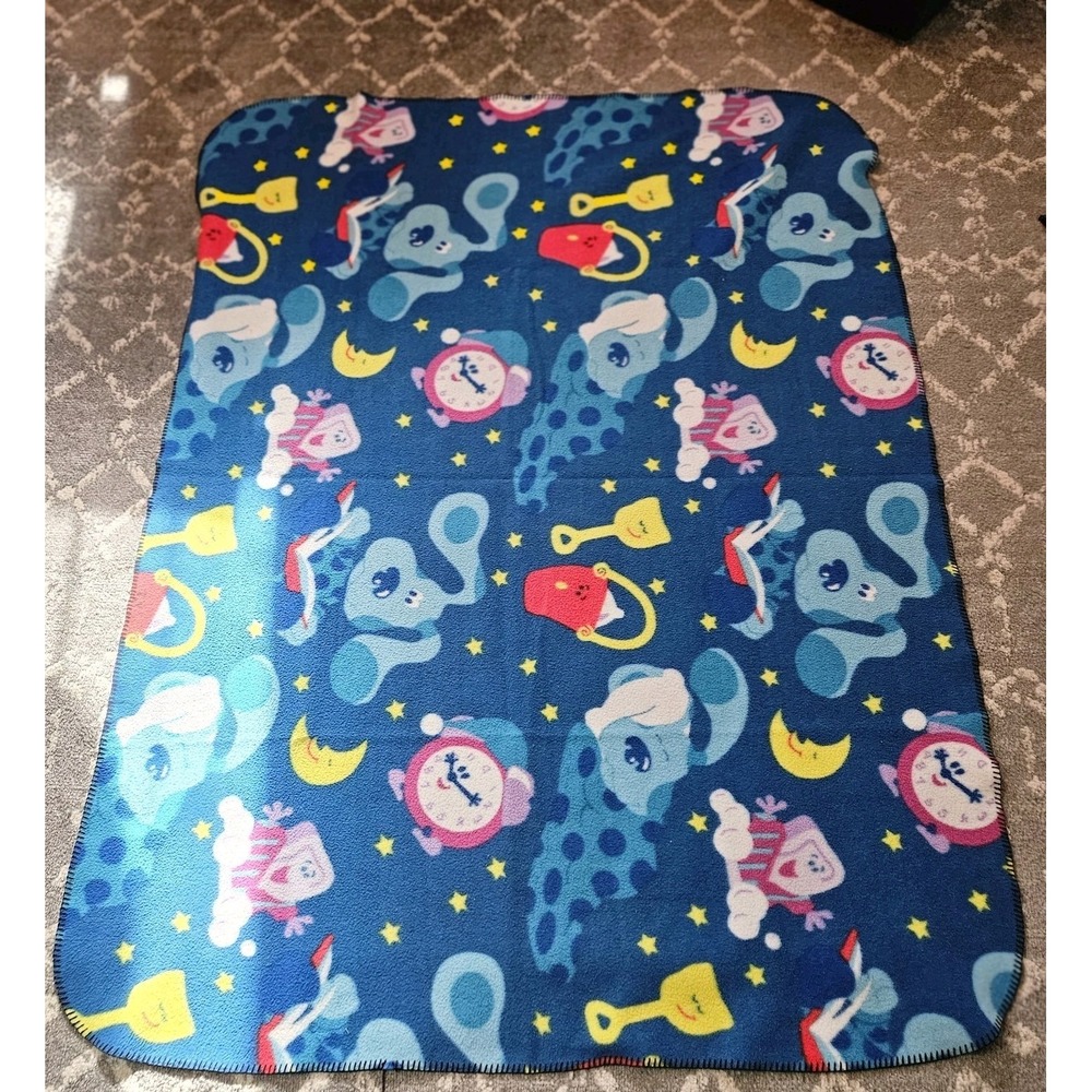Vintage Blue's Clues Fleece Throw Blanket 60"x 45" Sleepy Time ~ - Picture 4 of 6